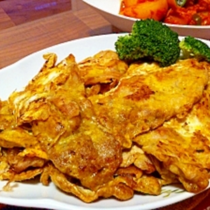 ごはんに合う カレー風味ポークピカタ レシピ 作り方 By ひろぱんだ 楽天レシピ